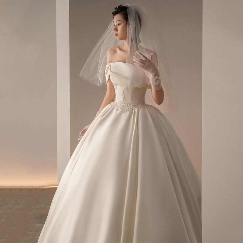 Retro Fashion Trailing Wedding Dress