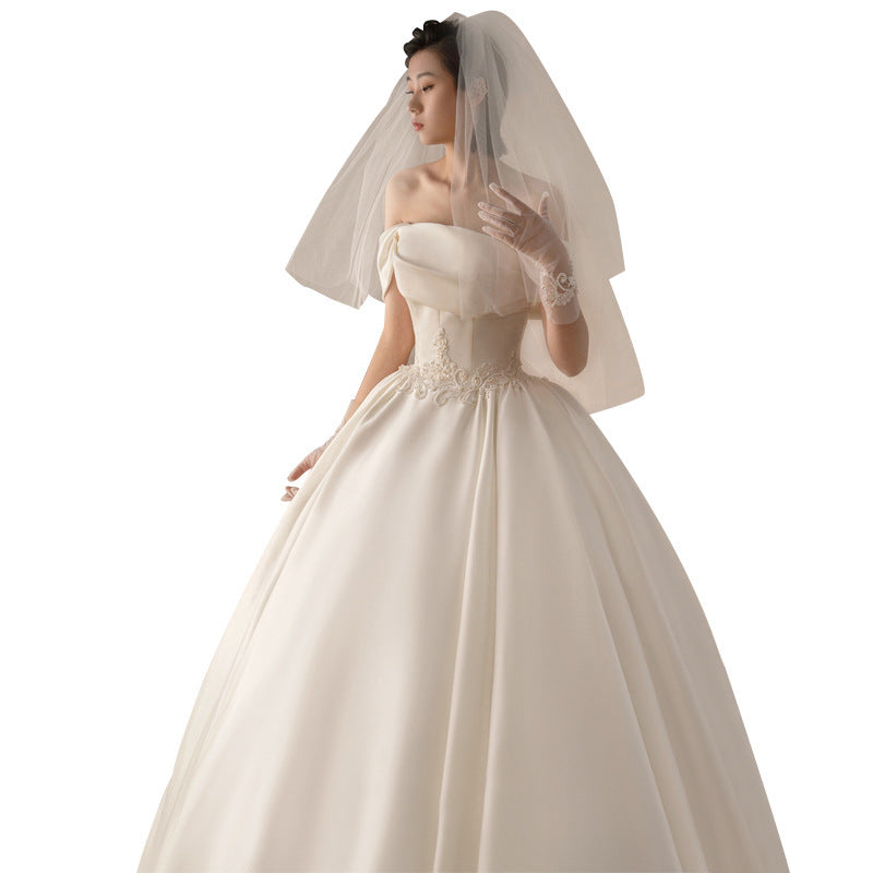 Retro Fashion Trailing Wedding Dress