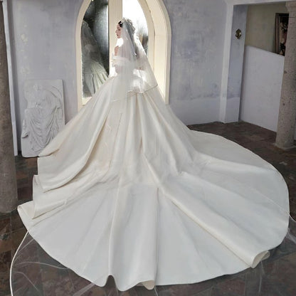 Satin Main Wedding Dress