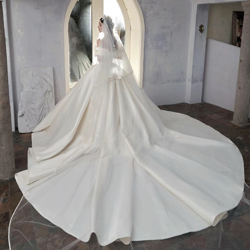 Satin Main Wedding Dress