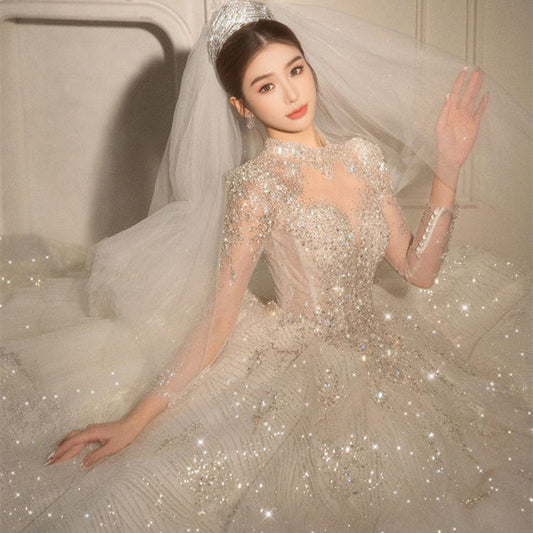 Long Sleeved Wedding Dress For Women