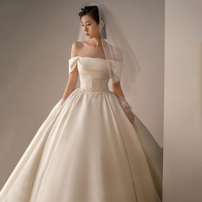 Retro Fashion Trailing Wedding Dress